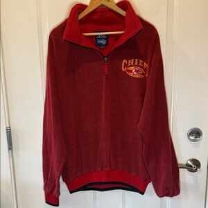 Kansas City Chiefs Red Zip-Up Sweater